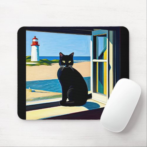 Artistic Cat Mouse Pad
