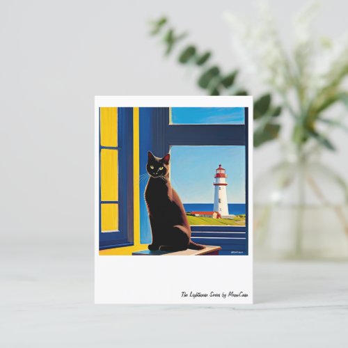 Artistic Cat Postcard