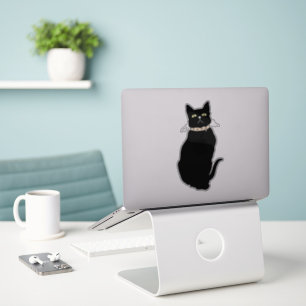 Artistic Charm for Cat Lovers - Mystic Black Cat Sticker