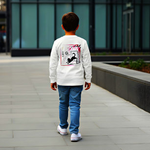 Artistic Cherry Blossom Cat Soccer For Japanese Ar Tri-Blend Shirts