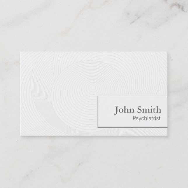 Artistic Circles Psychiatrist Business Card (Front)