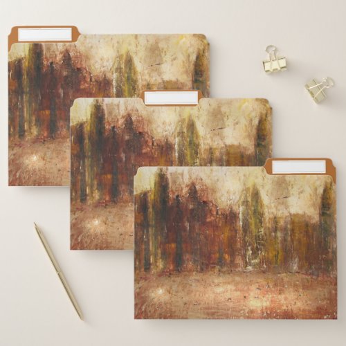 Artistic City Landscape File Folder Set