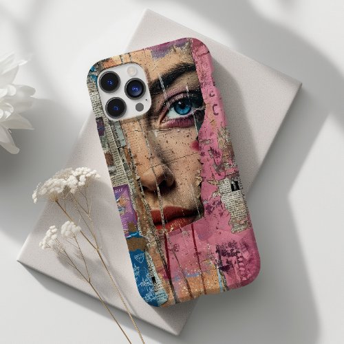 Artistic Collage Beauty Face Abstract Case_Mate iPhone 14 Pro Case