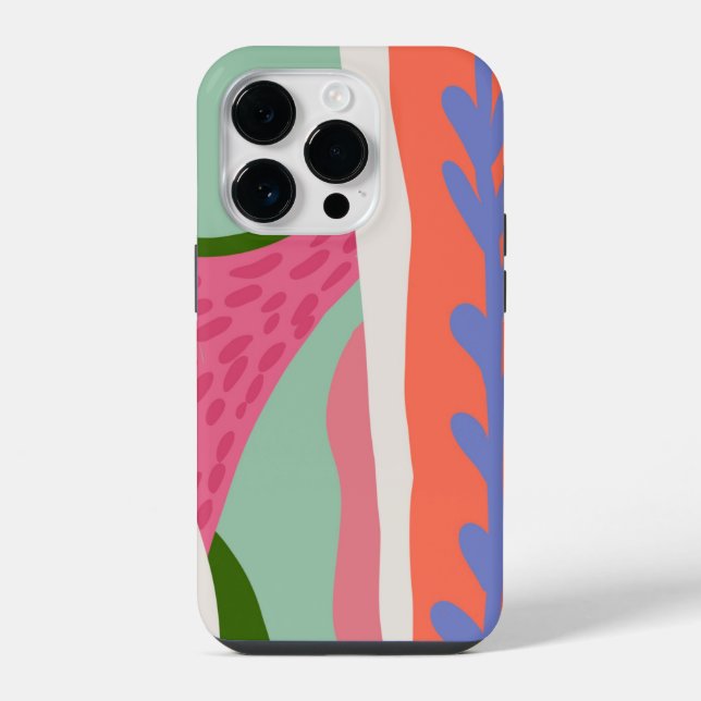 Artistic Color Blocks Spring Mint  Iphone Case (Back)