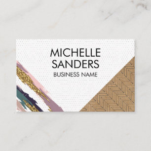 Artistic Color Strokes and Patterns Business Card