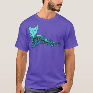Artistic Colorful Cat T-Shirt