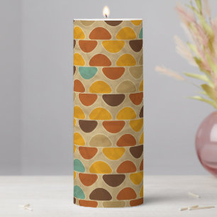 Artistic Colorful Geometric Illustration – Modern Pillar Candle