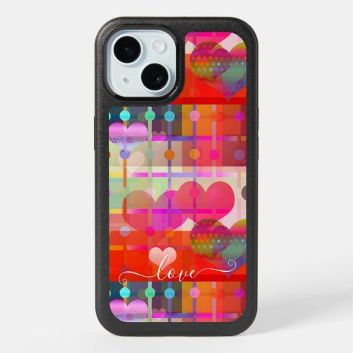 Artistic Colorful Hearts Phone Case