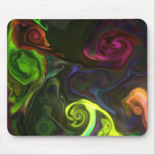 Artistic colorful mouse pad