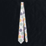 artistic colorful pastel polka dot neck tie<br><div class="desc">artistic brush stroke polka dot pattern in colorful pastel tones</div>