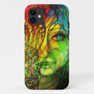Artistic Colorful Rainbow Original Art Girl