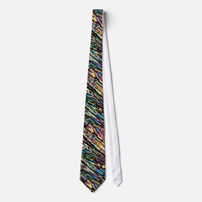 Artistic colorful scratch lines necktie (Front)
