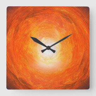 Artistic colorful wall clock