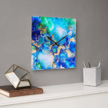 Artistic colorful wall clock
