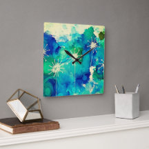 Artistic colorful wall clock