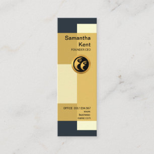 Artistic Columnar Building Blocks CEO Founder Mini Business Card