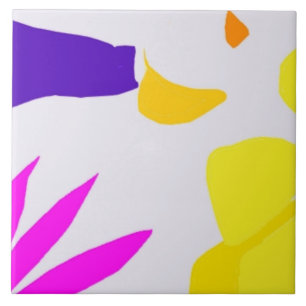Artistic composition ceramic tile