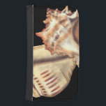 Artistic Conch Shells Phone Wallet<br><div class="desc">Jennifer Goldberger has an amazing collection of art capturing the gems of the ocean. In this beautiful, classic neutral color painting, these two Conch seashells are the main object of the image. Get this nautical styled art on your favorite products today!</div>