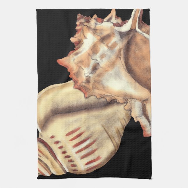 Artistic Conch Shells Towel (Vertical)