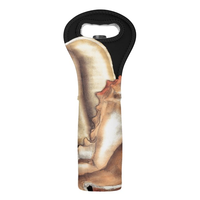 Artistic Conch Shells Wine Bag (Back)