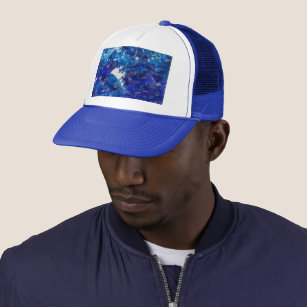 artistic creations with glass trucker hat