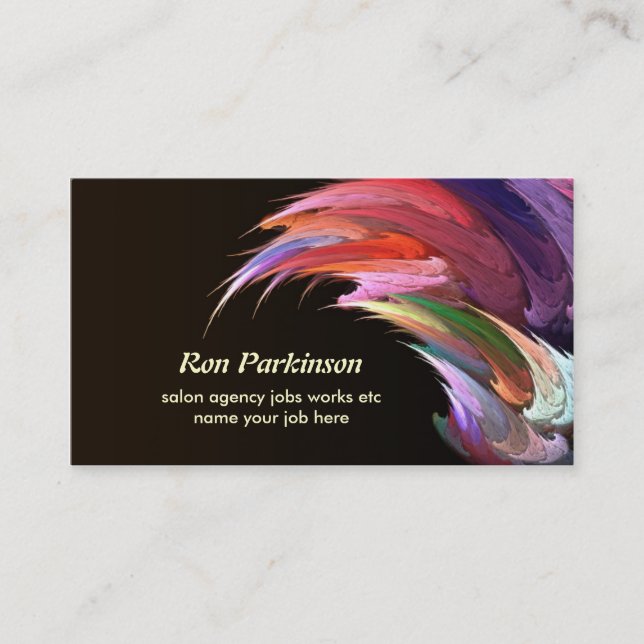 artistic creative business card (Front)