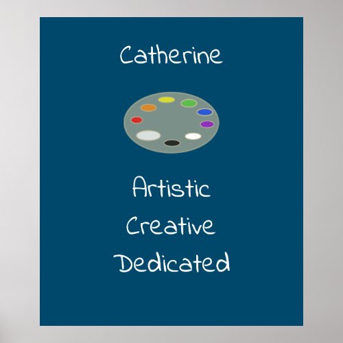 Artistic Creative Dedicated  Personalized Poster
