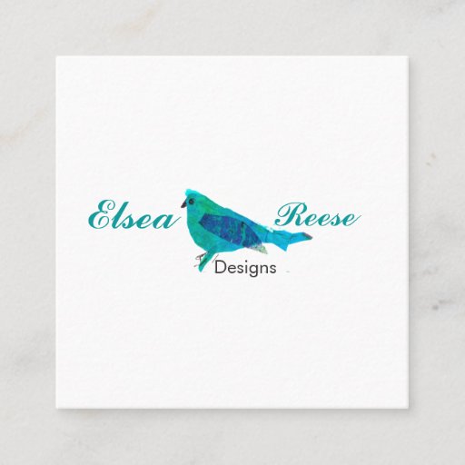 Customizable Blue Bird Illustration Design Business Card Templates