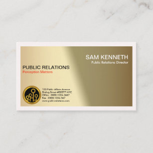 Artistic Creative Into The Light Public Relations Business Card