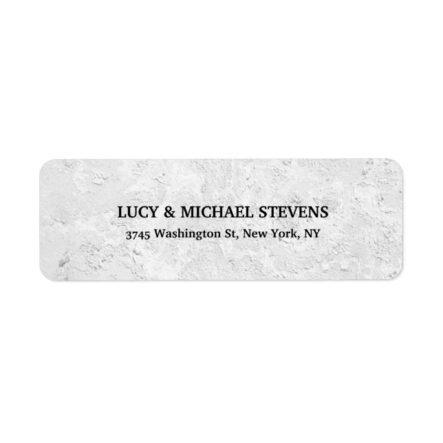 Artistic Creative Light Grey Wall Stylish Family Label (Front)