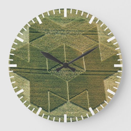 Artistic Crop Circle Large Clock