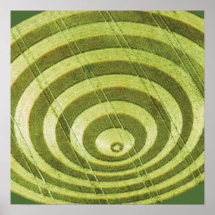 Artistic Crop Circle Poster