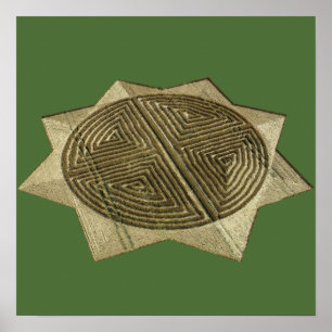 Artistic Crop Circle Poster