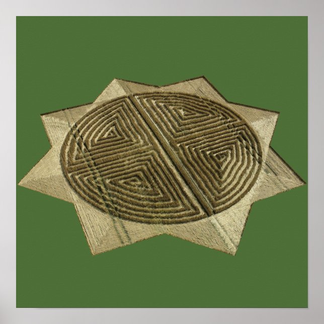 Artistic Crop Circle Poster (Front)