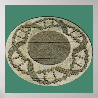 Artistic Crop Circle Poster