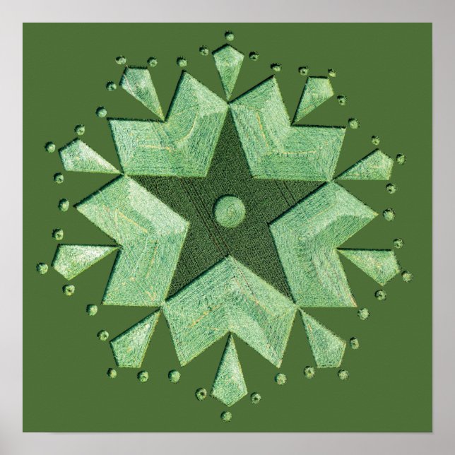 Artistic Crop Circle Poster (Front)