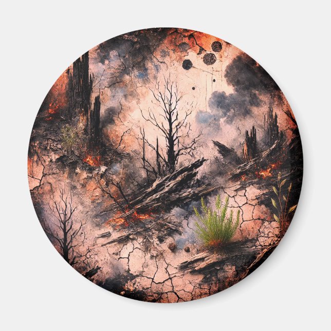 Artistic Custom Round Magnet (Front)
