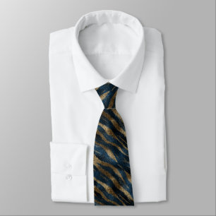 Artistic Dads Fathers Day Gifts Tiger Skin Neck Tie