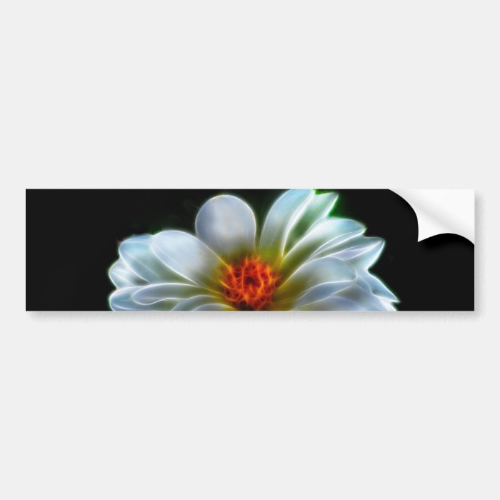 Artistic dahlia and meaning bumper stickers