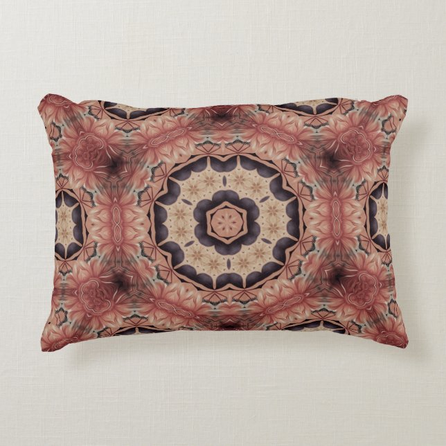 Artistic Design. Art deco motif pattern with luxur Accent Pillow (Front)