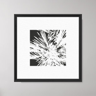 Artistic Design in Black and White Canvas Print