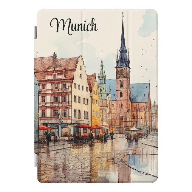  Artistic Design of Germany’s Iconic City iPad Pro Cover (Front)