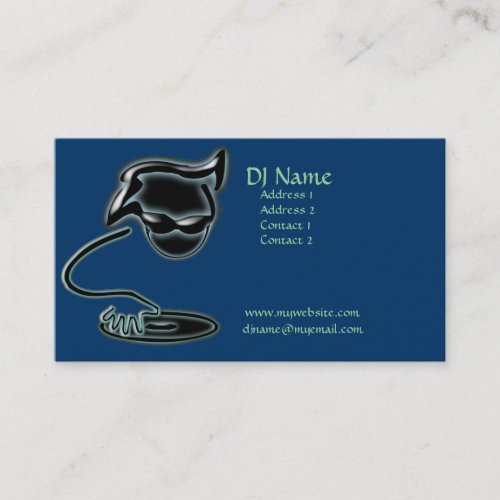 Artistic DJ Business Card