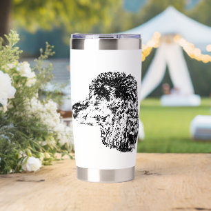 Artistic Dog Portrait Mug Insulated Tumbler