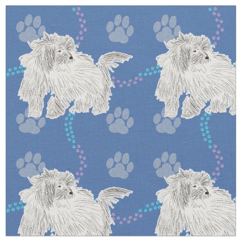 Artistic Dogs _ Coton de Tulear Fabric