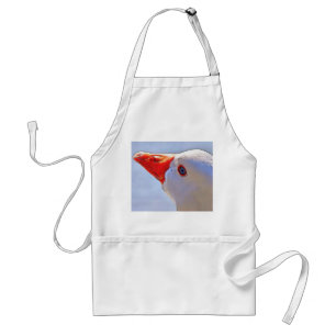 Artistic Duck Black Outline Art Tapestry Adult Apron