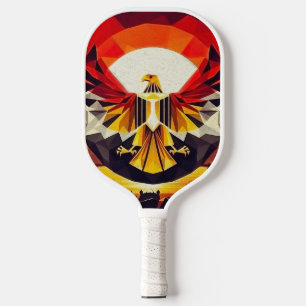 Artistic Egyptian Flag Eagle Pickleball Paddle