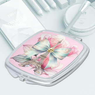 Artistic Eiffel Tower Compact Mirror