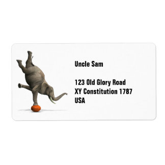 Artistic Elephant Label