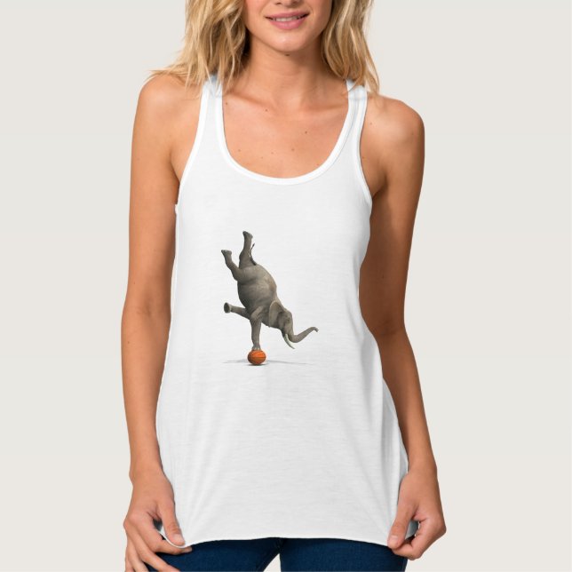 Artistic Elephant Tank Top (Front)